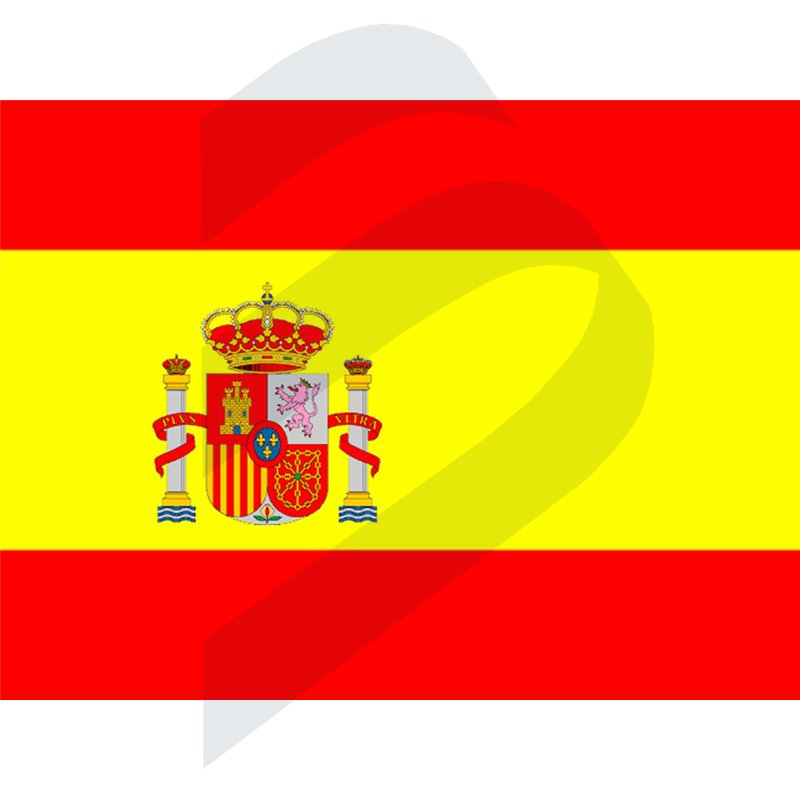 SPAIN FLAG WITH BADGE