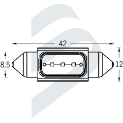 FESTOON 8,5-42 COB