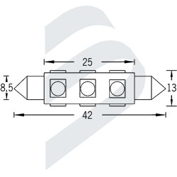 FESTOON 8,5-42 4CARAS