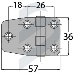 COVERED CLASSIC SYMMETRIC HINGE