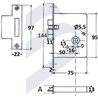 MORTISE LOCK WITH STRIKING PLATE