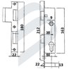 CERRADURA DE EMBUTIR PARA BOMBILLO
