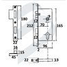 MORTISE LOCK WITH STRIKING PLATE