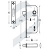 MORTISE LOCK WITH STRIKING PLATE