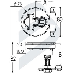 CIERRE DE LEVA `T` Ø79