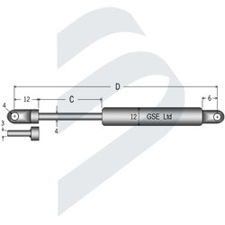 PISTON GAS TIPO 4-12