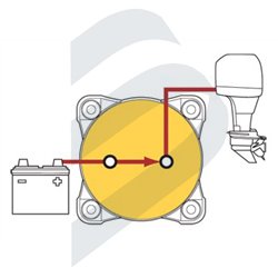 MINI BATTERY SWITCH SINGLE CIRCUIT - KEY