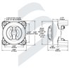 E-SERIES BATTERY SWITCH ON / OFF-CIRCUIT DOUBLE +COMBINATION