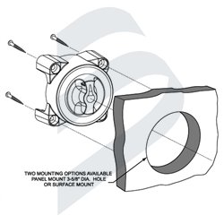 INTERRUPTOR SELECTOR HD-SERIES 4 POSICIONES CON AFD