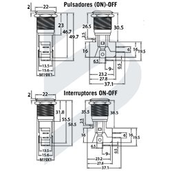 PUSH AND MOMENTARY PUSH BUTTON PV4