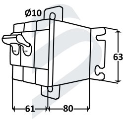 MAGNETIC CIRCUIT BREAKER 8345 WITH PERFORMANCE ON/OFF REMOTE