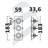 BPLUS SPOT THREE SQUARE