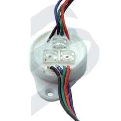 CLUSTER 3 LED ROUND GREEN-WP