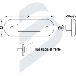 LUZ DE CORTESIA OBLONG