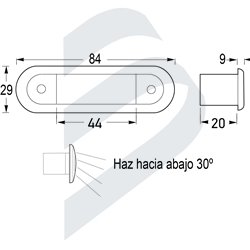 COURTESY LIGHT OBLONG STEP