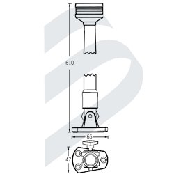 LUZ 360º BLANCA ABATIBLE