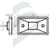 RECTANGULAR TRANSOM LIGHT