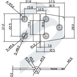 ASYMMETRIC HINGE