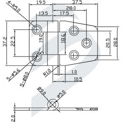 ASYMMETRIC HINGE