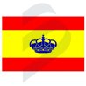 ADHESIVE SPANISH FLAG WITH CROWN