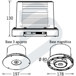 LUZ BARCAZAS SOLAR TOPHAT