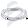 NYLON NET SHOWER HOSE WHITE