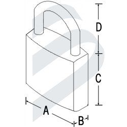 MARINE PADLOCK SET OF 3 - 50MM