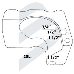 WASTEWATER TANK 26 L TOILET