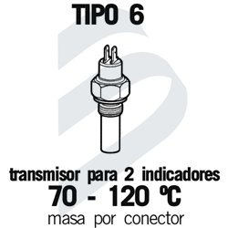 TEMPERATURE SENDERS DOUBLE GAUGE