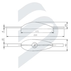 FISH SHAPED ANODE 0,5KG