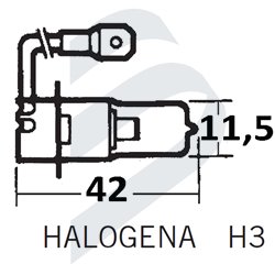 LAMPARA HALOGENA H3