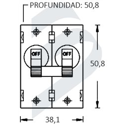 TOGGLE CIRCUIT BREAKER A-SERIES DOUBLE POLE - AC/DC