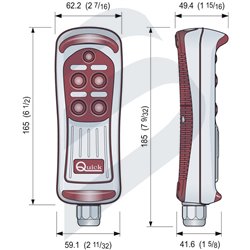 HAND HELD REMOTE CONTROL QUICK HRC1002