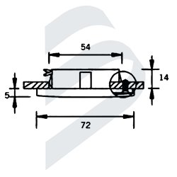 SPOT `JENY`-SS-72MM SATIN GLASS-G4