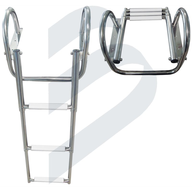 4-STEP TELESCOPIC LADDER WITH HANDLES