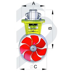 HÉLICE DE PROA, 230 KGF, Ø300MM MOT. HIDRA 16.4KW