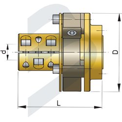 TIPO BULLFLEX  2, PARA EJE DE DIÁMETRO Ø 25 MM