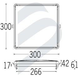 LUMINARIA QUADRO USLC 18W