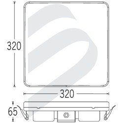 LUMINARIA QUADRO USLC 20W DIMABLE