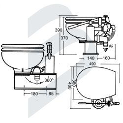 Y4 RHEINSTROM MANUAL TOILET