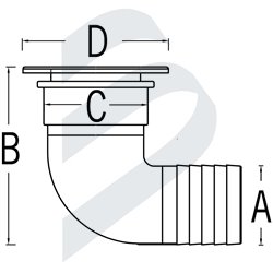 100º DECK DRAIN