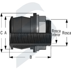 QJ M/F THREADED  PP-NBR