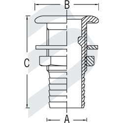 THRU-HULL BARBED