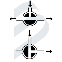 `T` TYPE 3 WAYS VALVE