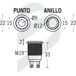 INTERRUPTORES Y PULSADORES 2 Y 5A