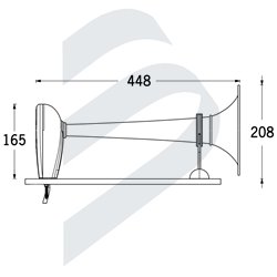 HORN WITH COMPRESSOR PW2