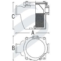 RAW WATER STRAINER STRAIGHT