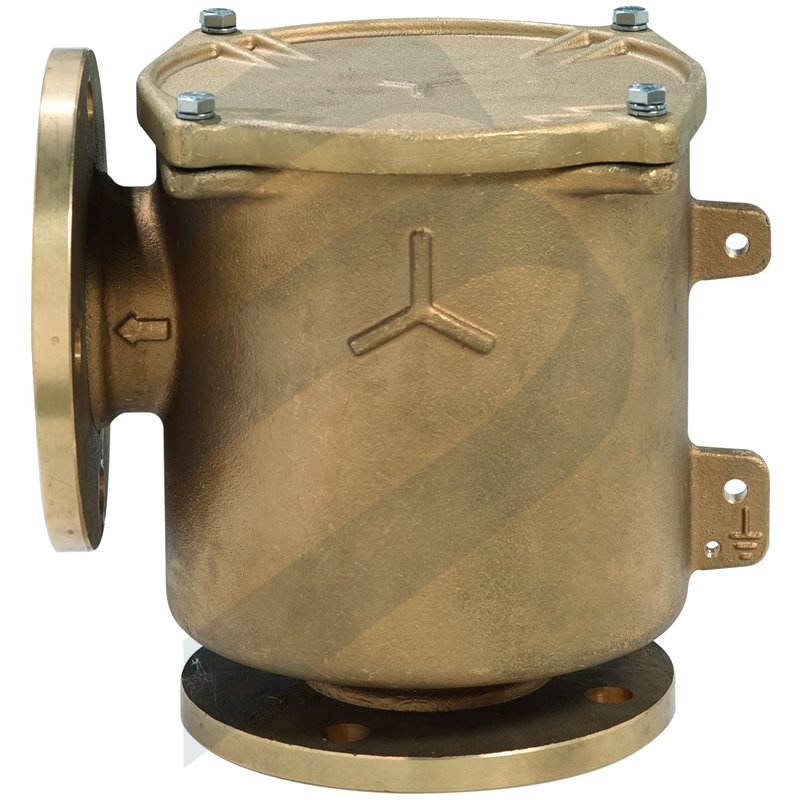 FLANGED WATER STRAINER 90º - BRONZE