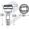 DUCHA SATURN HORIZONTAL F/C