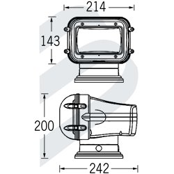 PROYECTOR LED CONTROL REMOTO 970
